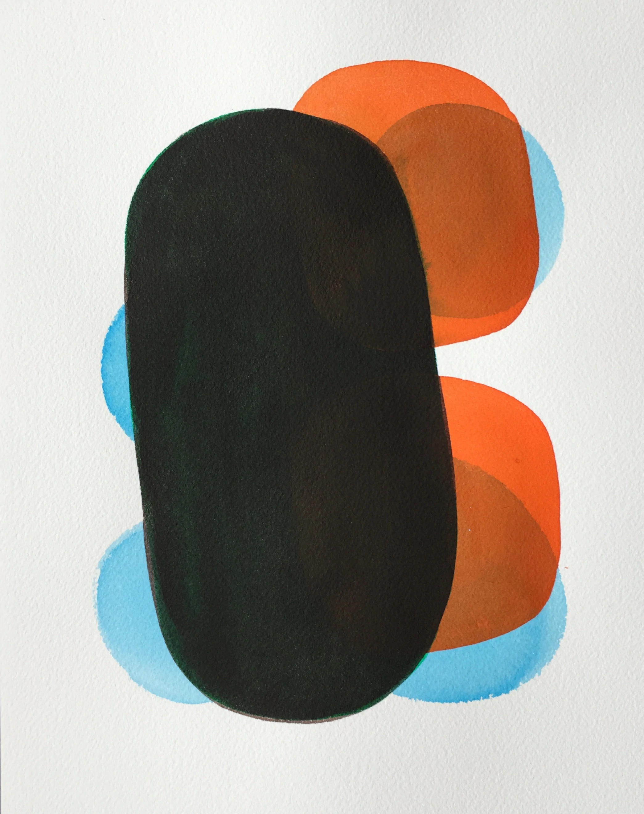 Le temps qui passe 01, 2025, aquarelle, 24×30 cm