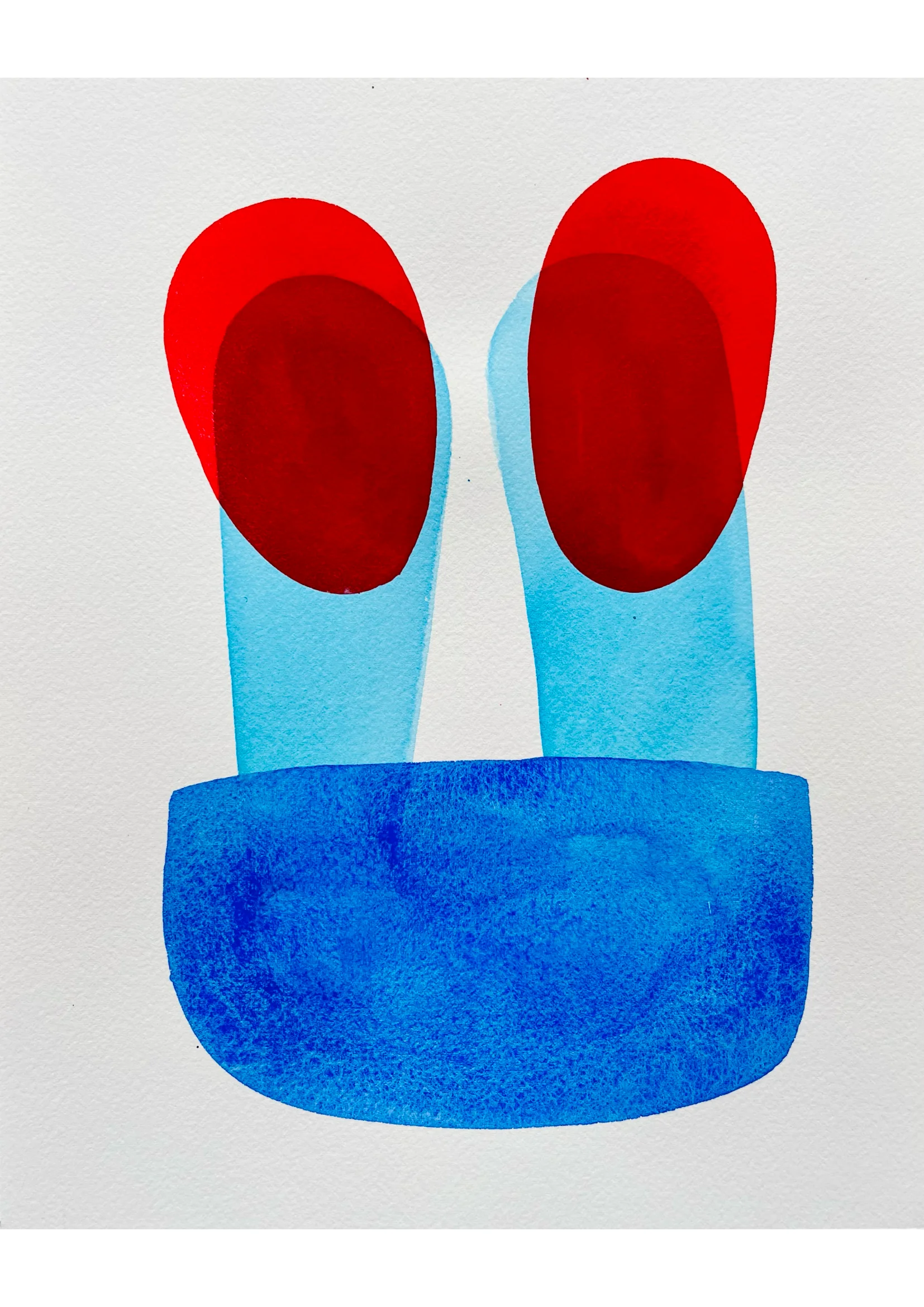 Le temps qui passe 10, 2025, aquarelle, 24×30 cm