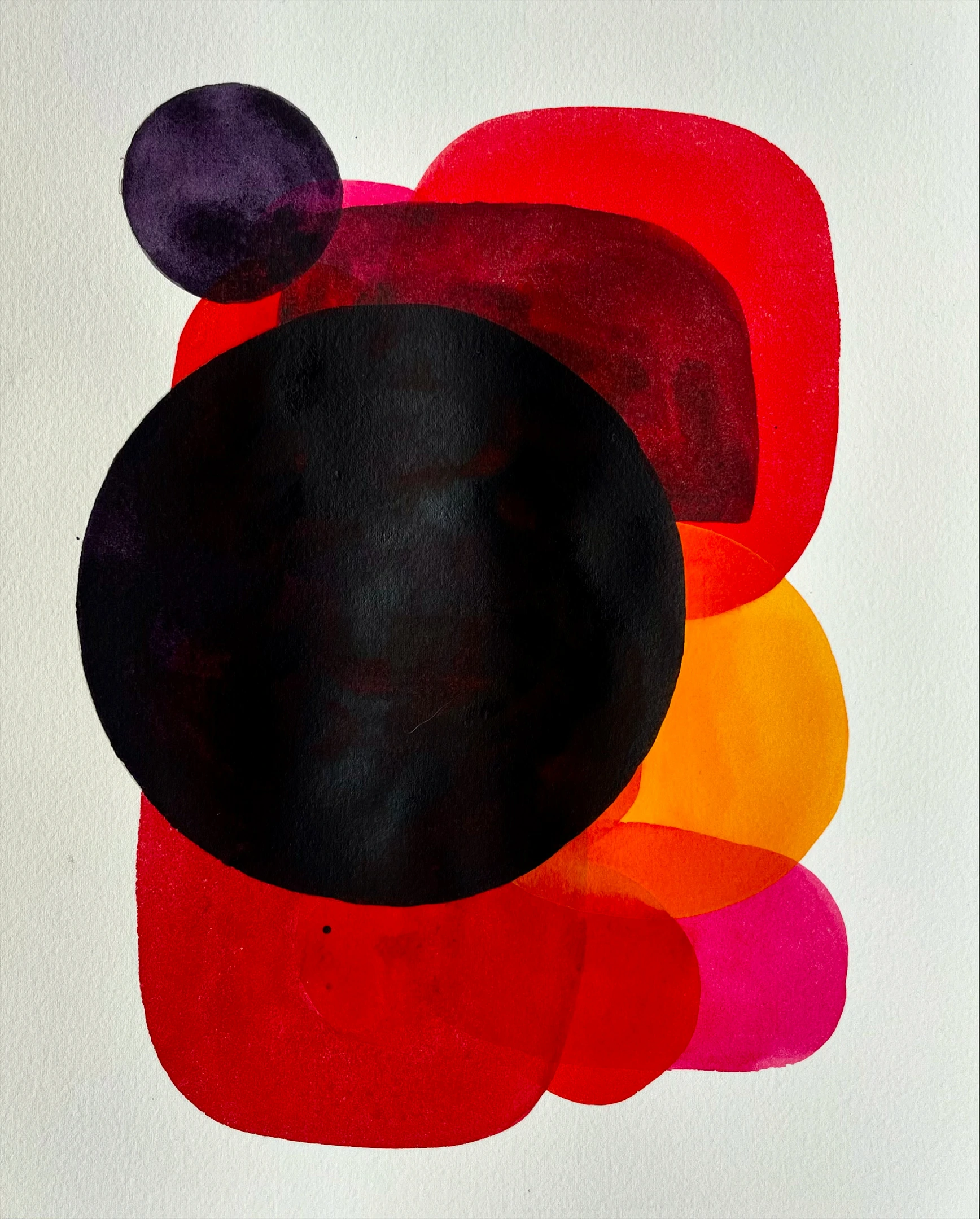 Le temps qui passe 12, 2025, aquarelle, 24×30 cm