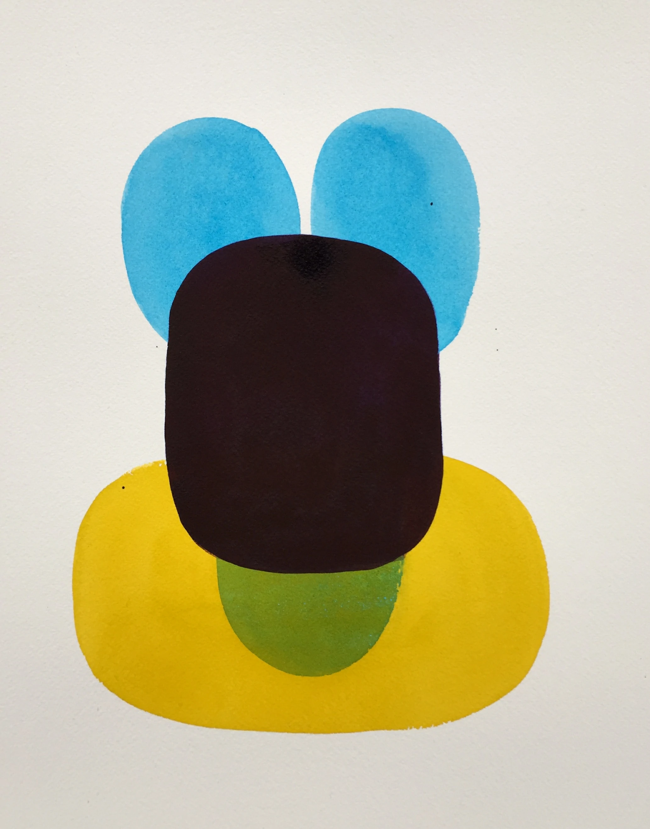 Le temps qui passe 02, 2025, aquarelle, 24×30 cm