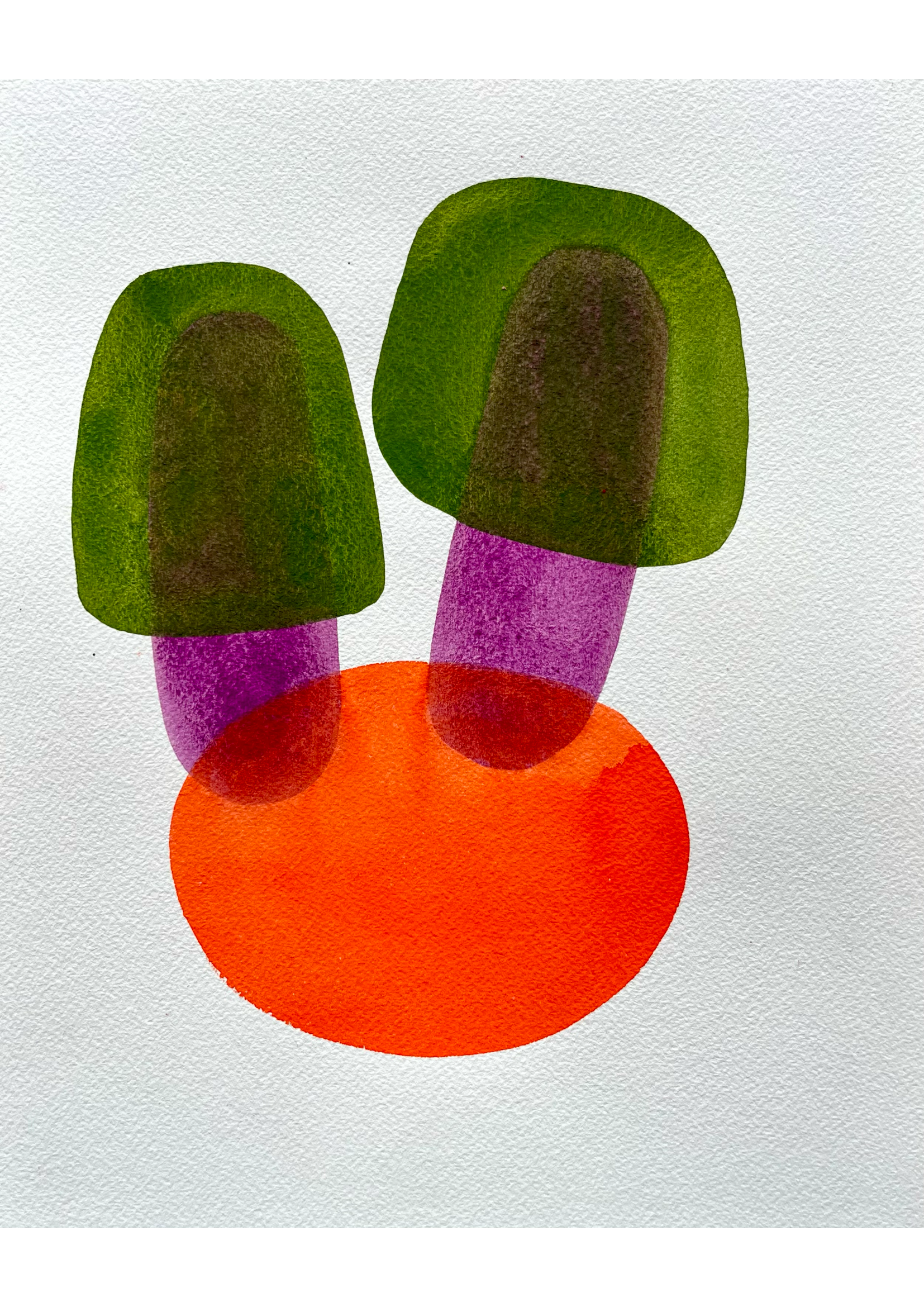 Le temps qui passe 05, 2025, aquarelle, 24×30 cm