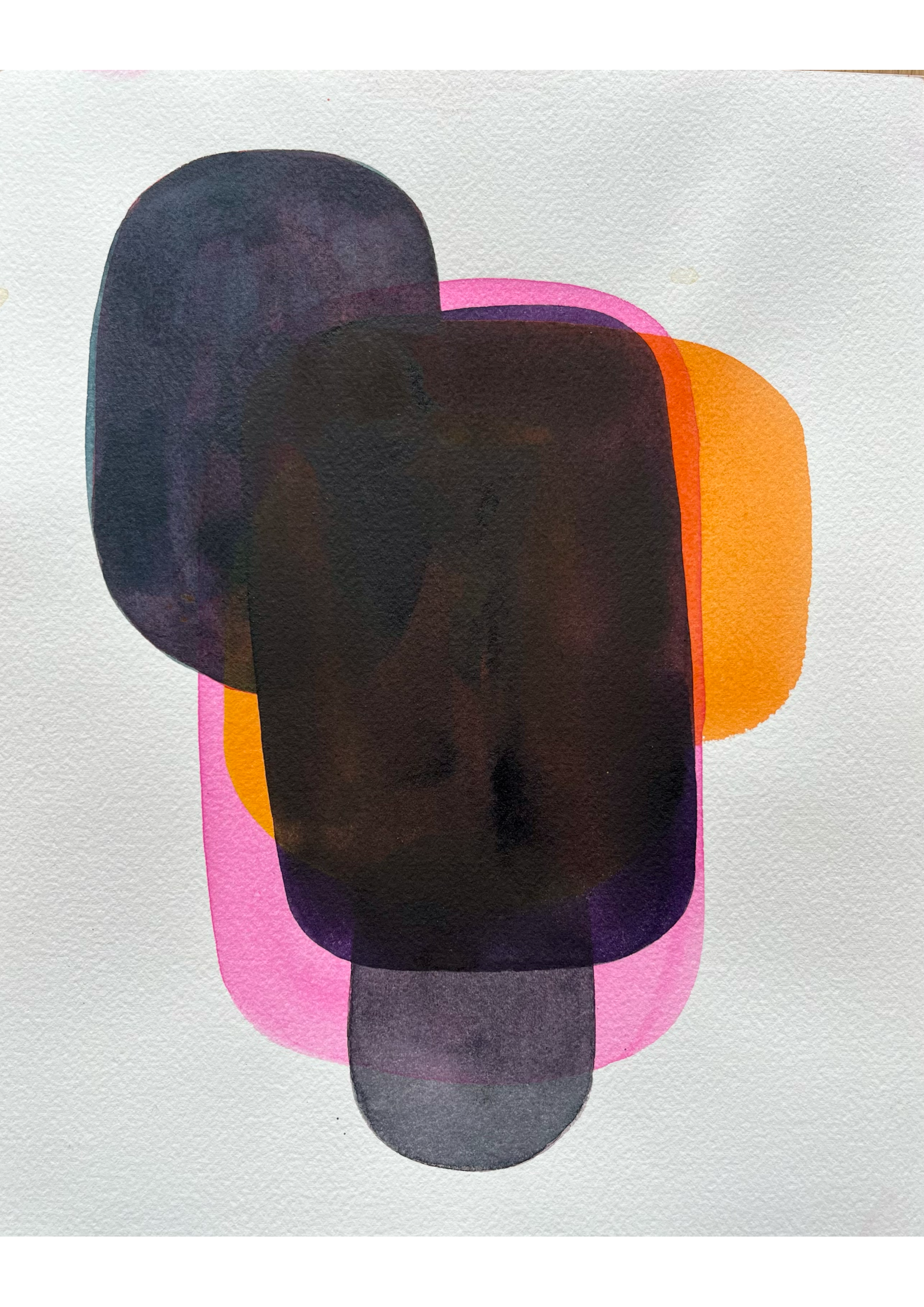 Le temps qui passe 08, 2025, aquarelle, 24×30 cm