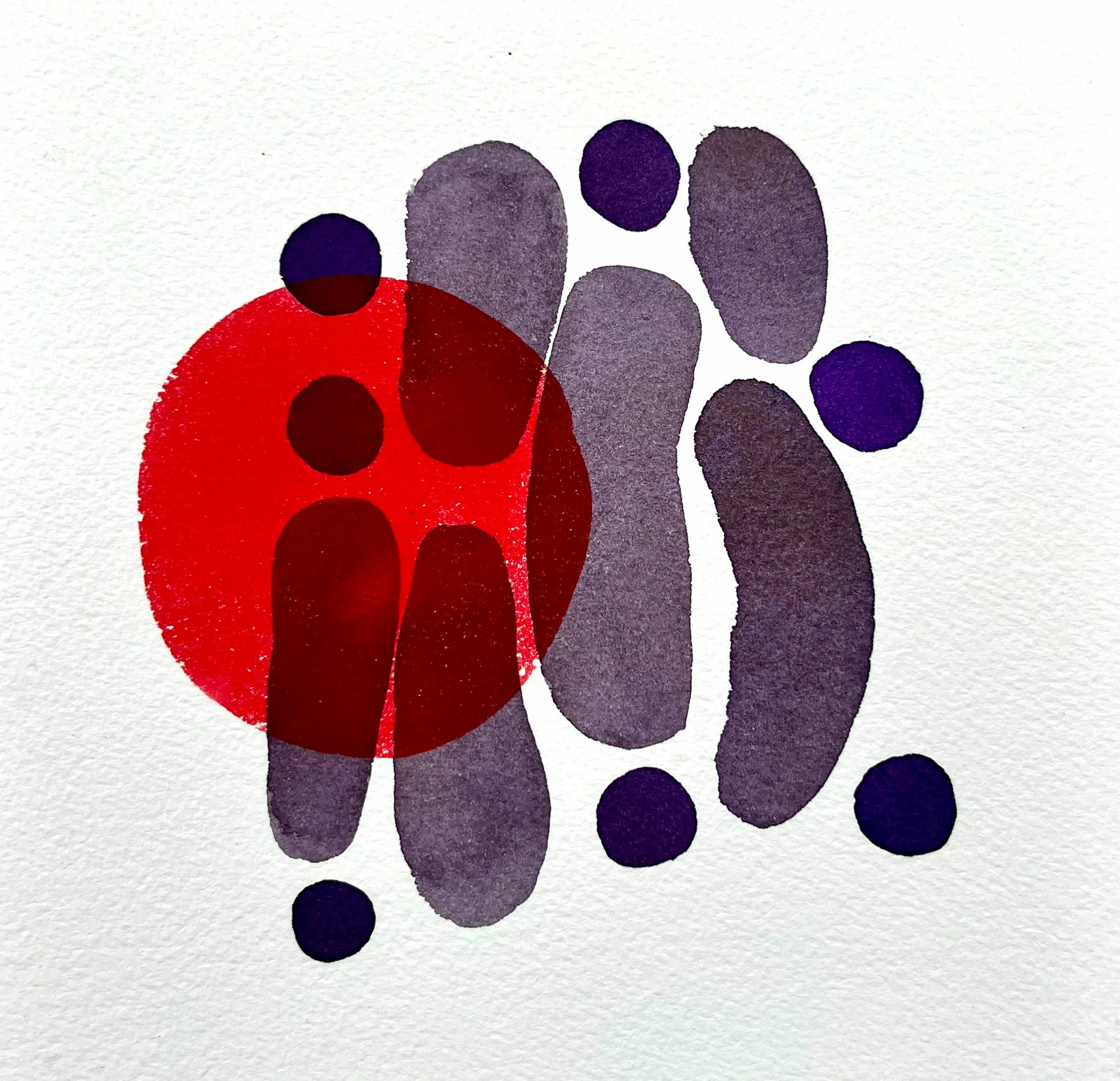 Le temps qui passe 01, Mai 2026, aquarelle, 24×30 cm