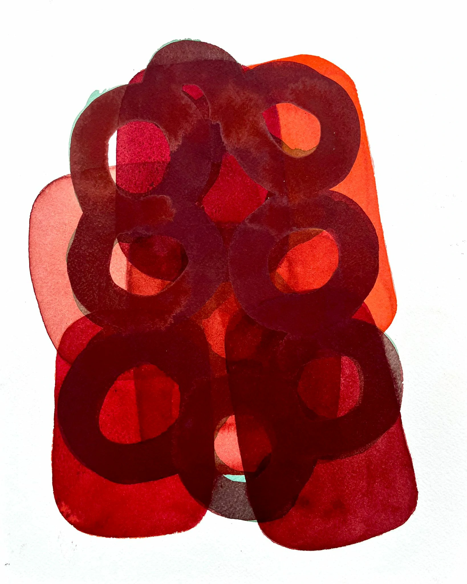 Le temps qui passe 12, Mai 2026, aquarelle, 24×30 cm