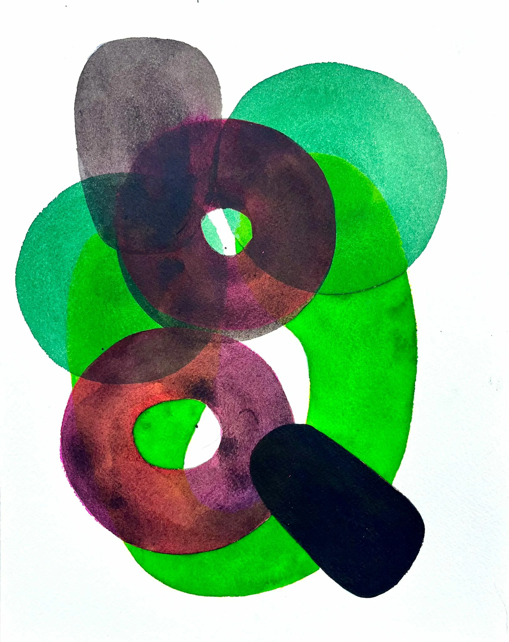 Le temps qui passe 20, Mai 2026, aquarelle, 24×30 cm