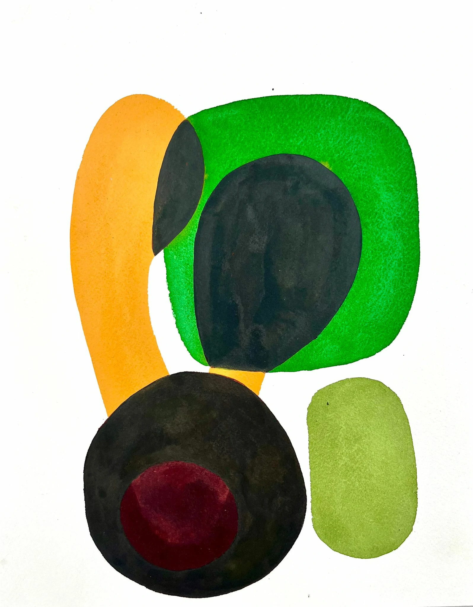 Le temps qui passe 25, Mai 2026, aquarelle, 24×30 cm