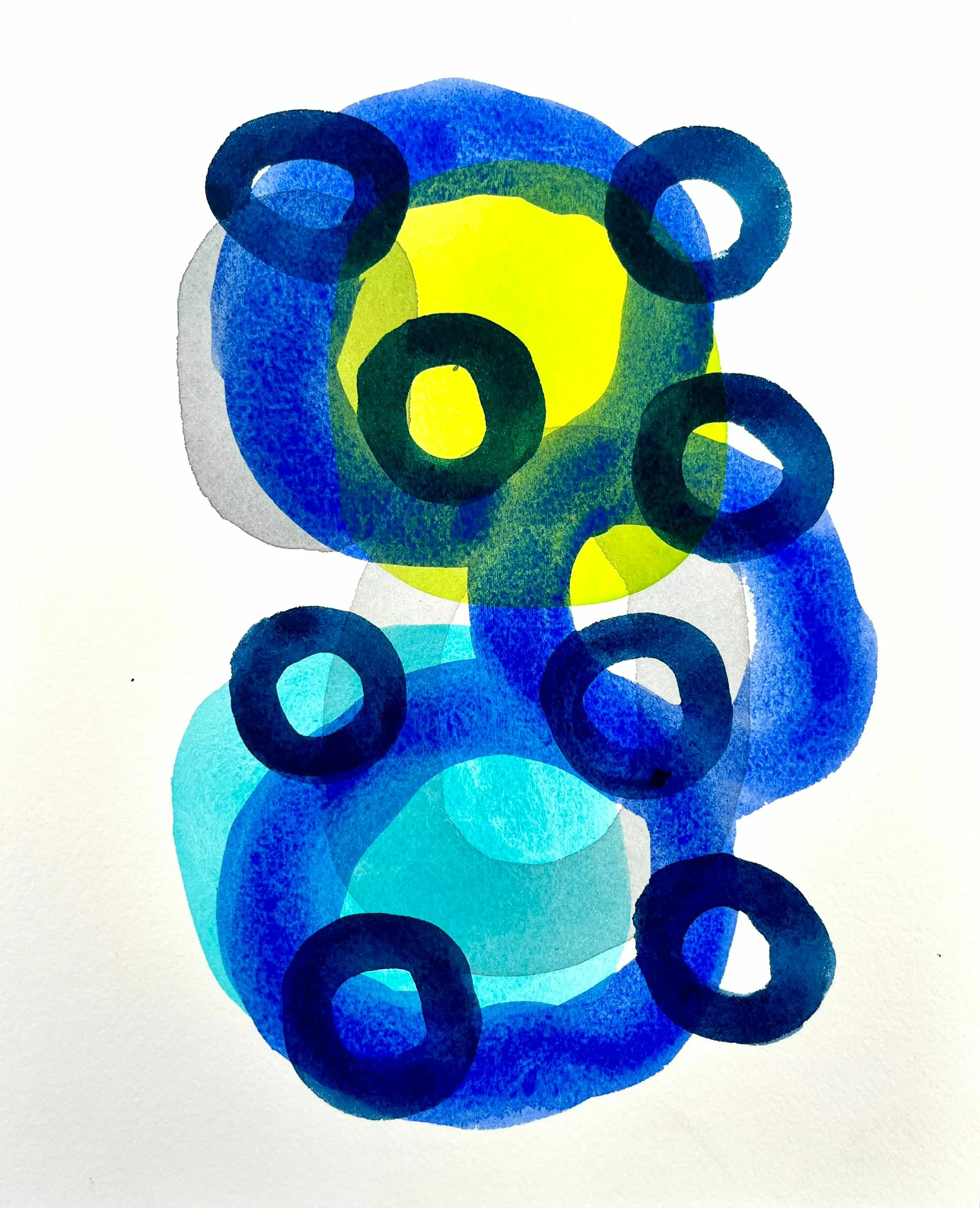Le temps qui passe 03, Mai 2026, aquarelle, 24×30 cm