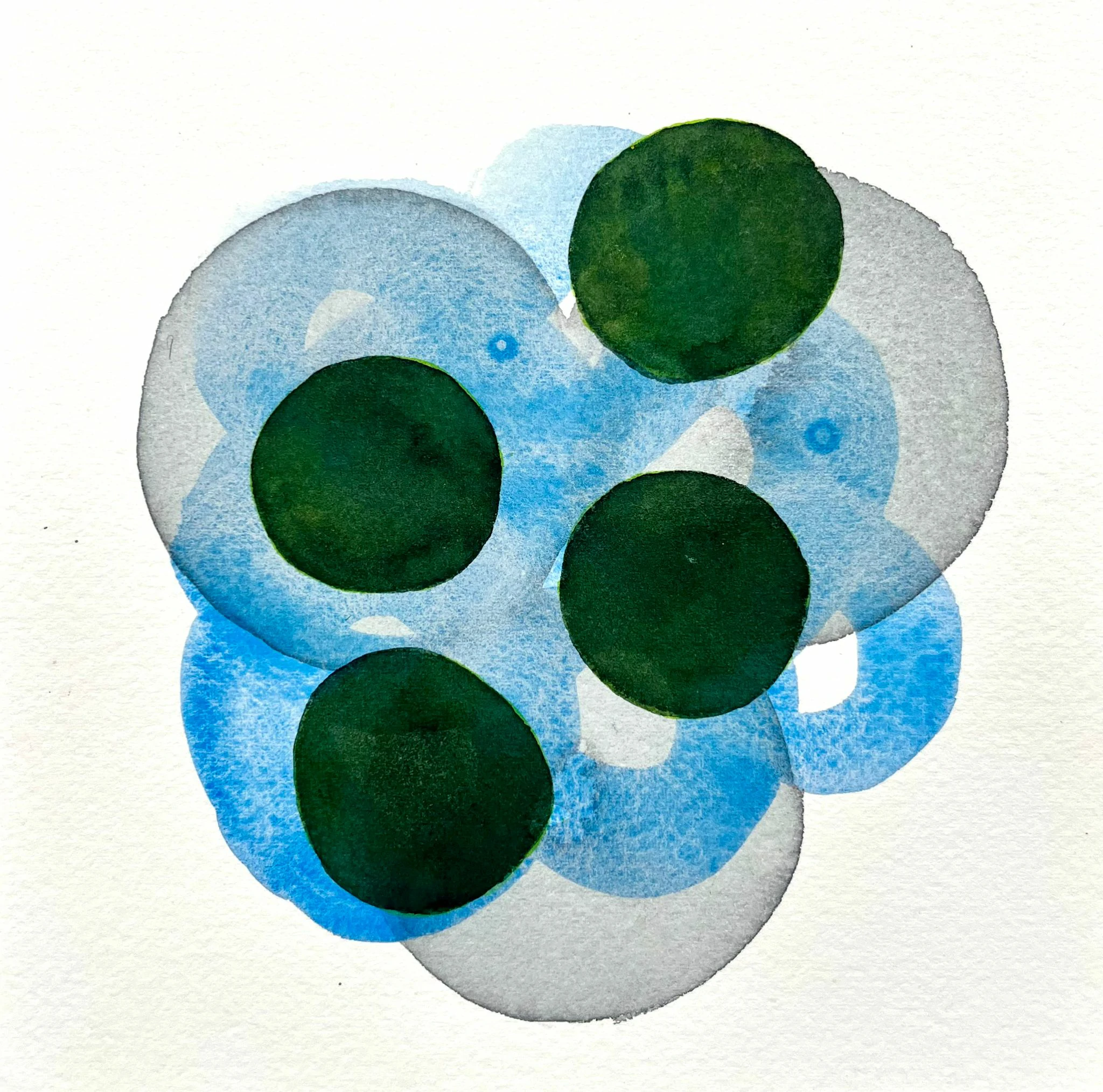 Le temps qui passe 37, Mai 2026, aquarelle, 24×30 cm
