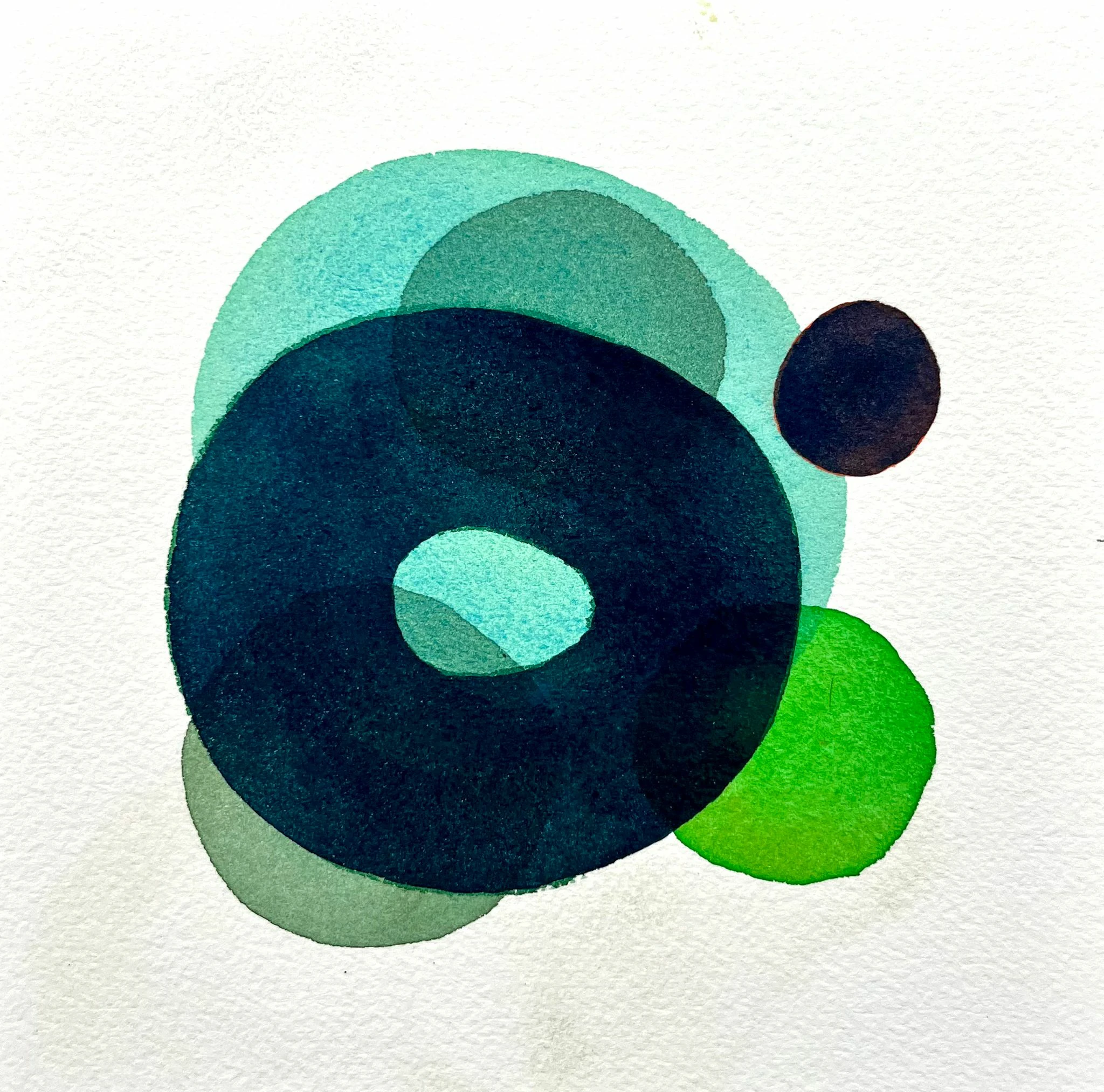 Le temps qui passe 43, Mai 2026, aquarelle, 24×30 cm