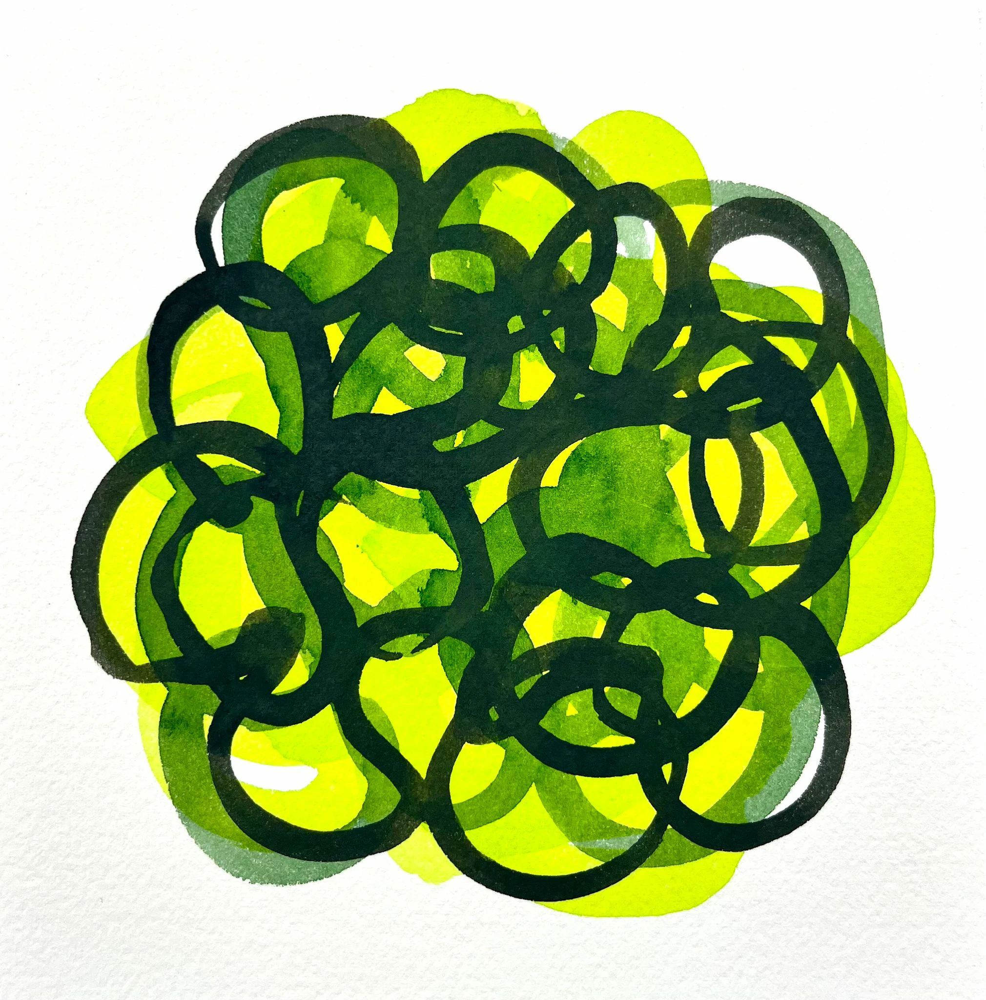 Le temps qui passe 45, Mai 2026, aquarelle, 24×30 cm
