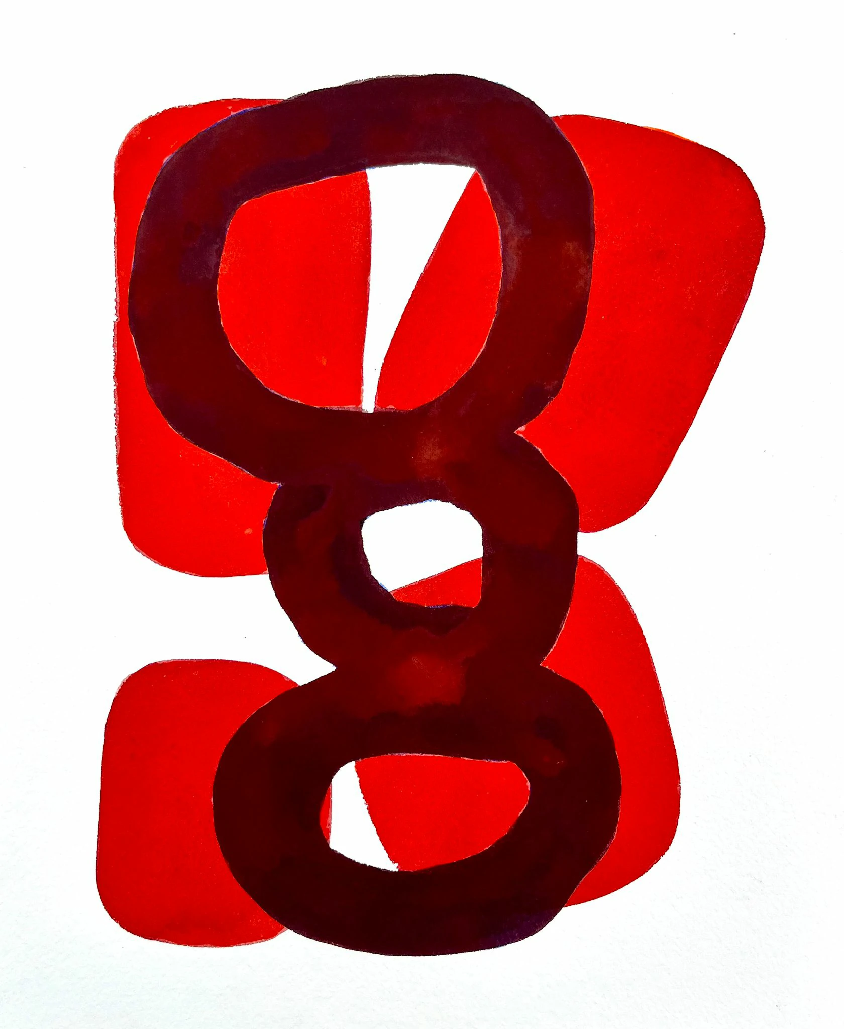 Le temps qui passe 06, Mai 2026, aquarelle, 24×30 cm